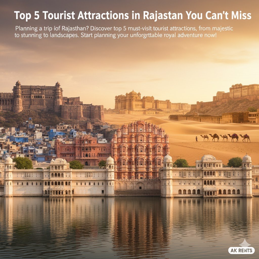 Top 5 Tourist Attractions in Rajasthan You Can’t Miss
