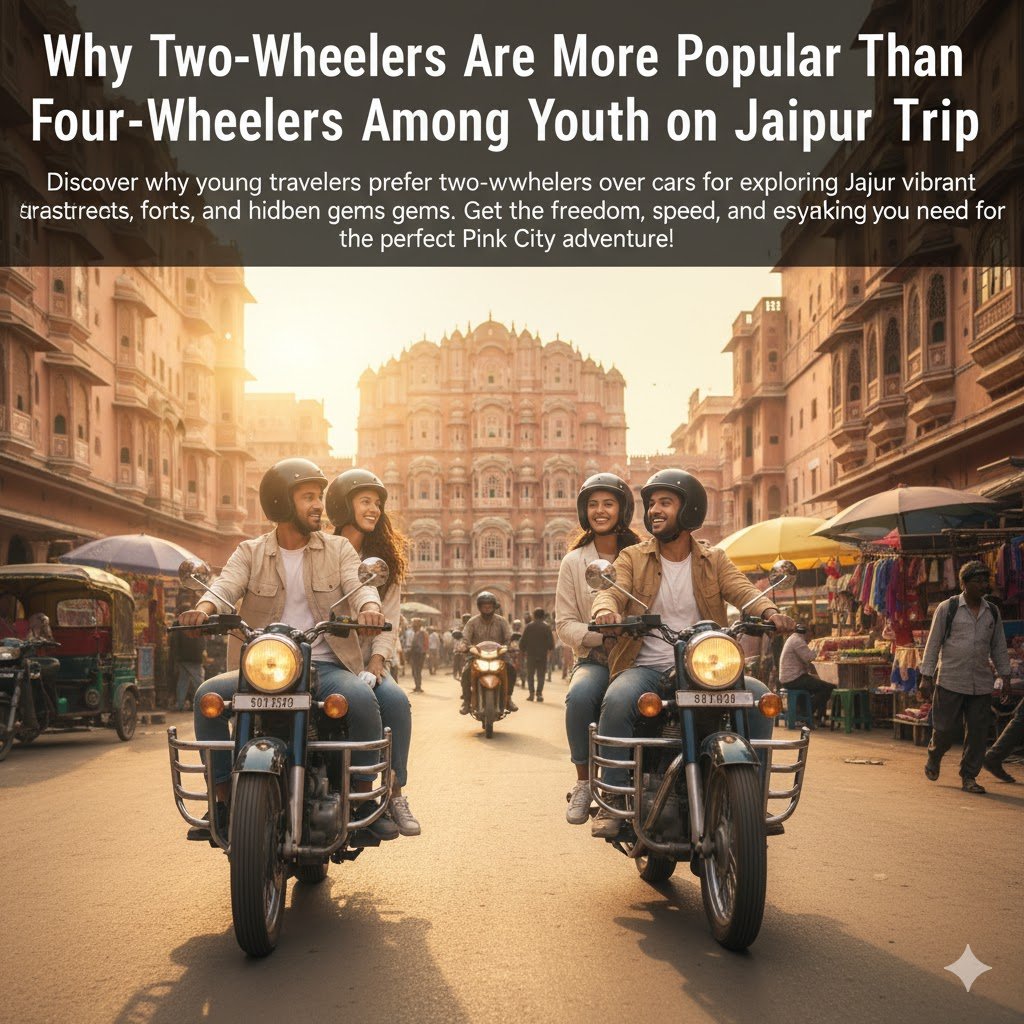 Why Two-Wheelers Are More Popular Than Four-Wheelers Among Youth on jaipur trip