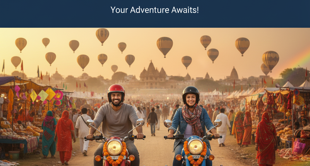 Explore The Vibrant Sakrat Mela With Affordable Two-Wheeler Rentals