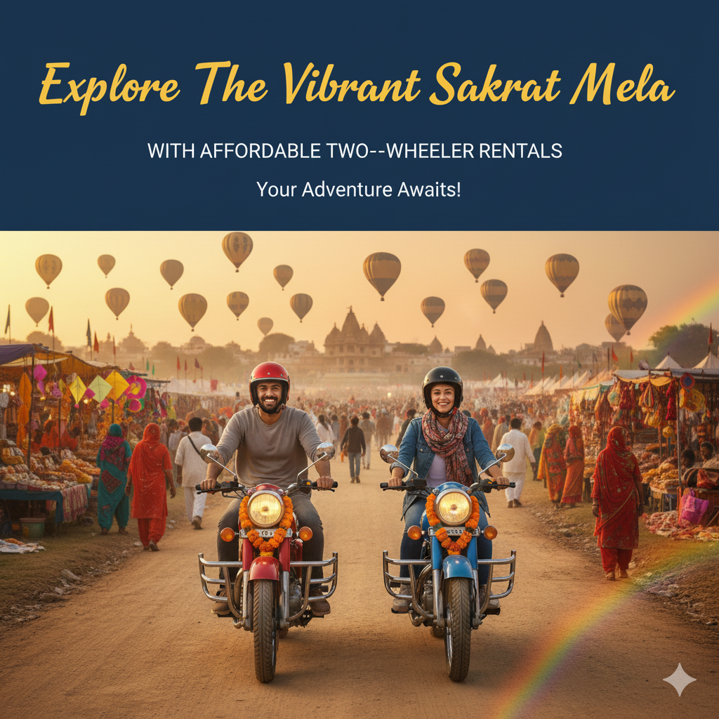 Explore The Vibrant Sakrat Mela With Affordable Two-Wheeler Rentals